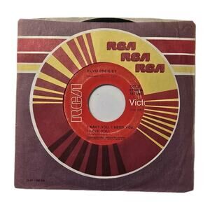 Elvis Presley 1956 RCA Victor 45 RPM I Want You I Need You / My Baby Left Me